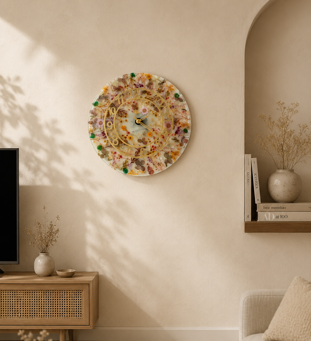 Clock - Floral