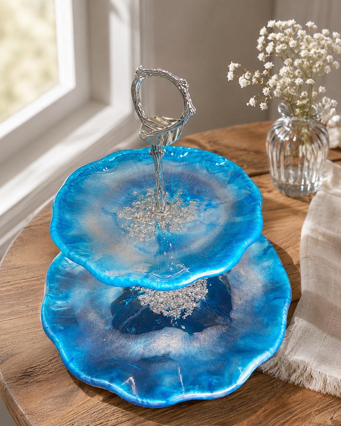 Cake Platter - Blue