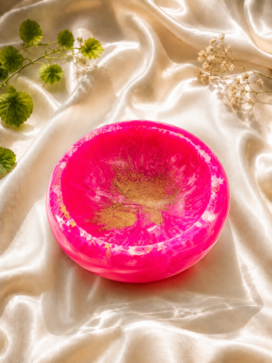 Ashtray - Pink and Gold