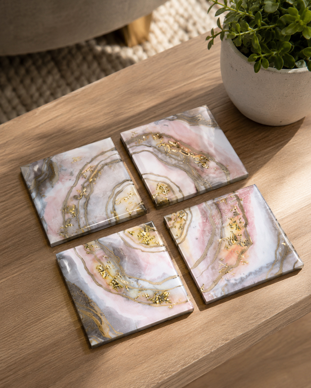 Coasters - Marble effect