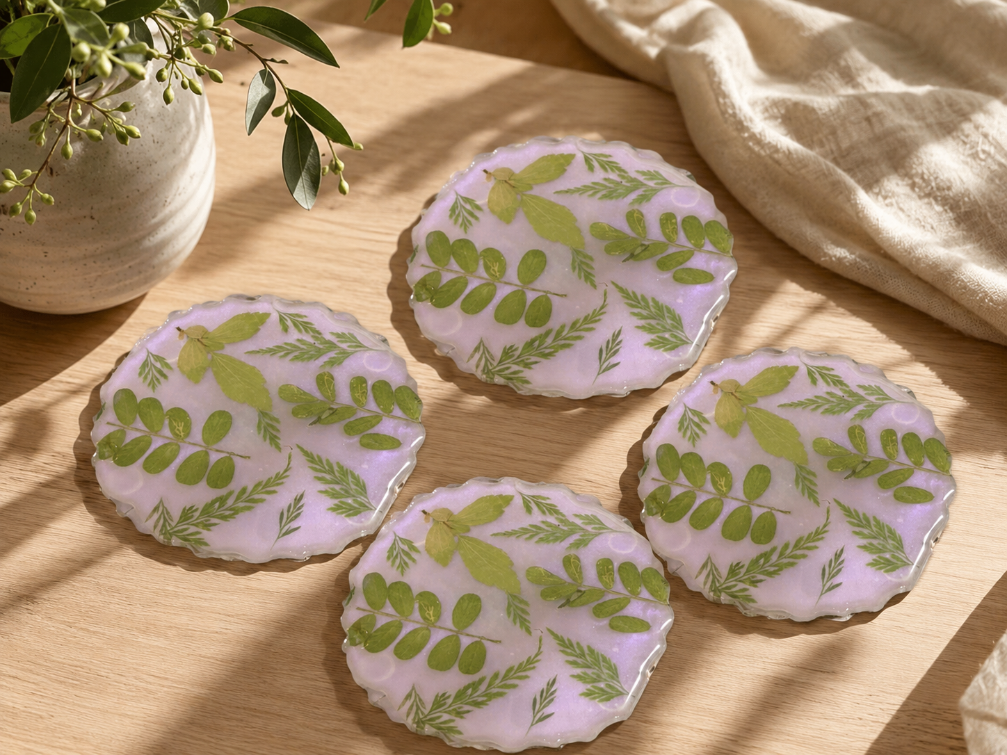 Coasters - Dried Leaves