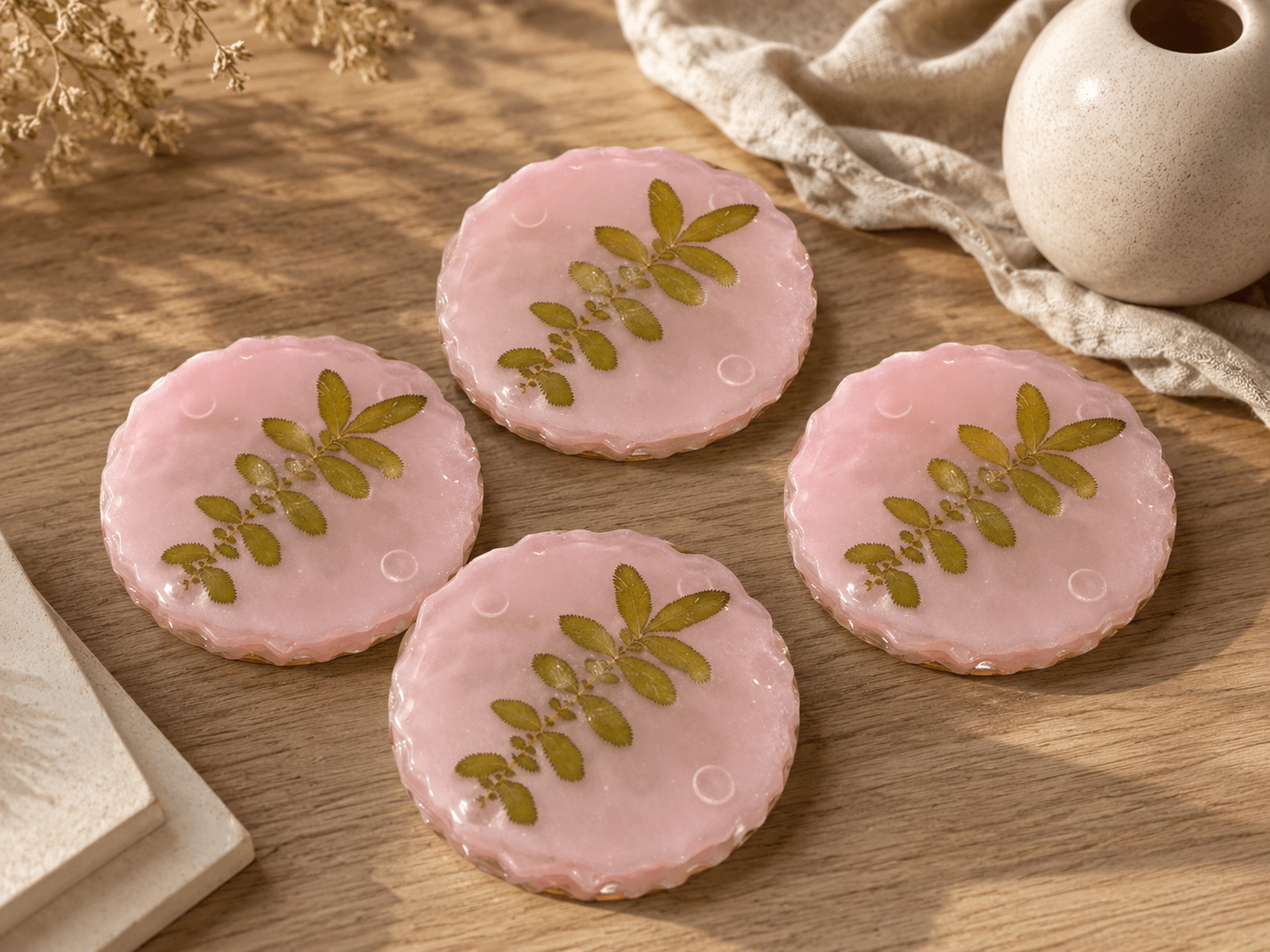 Coasters - Dried Leaves