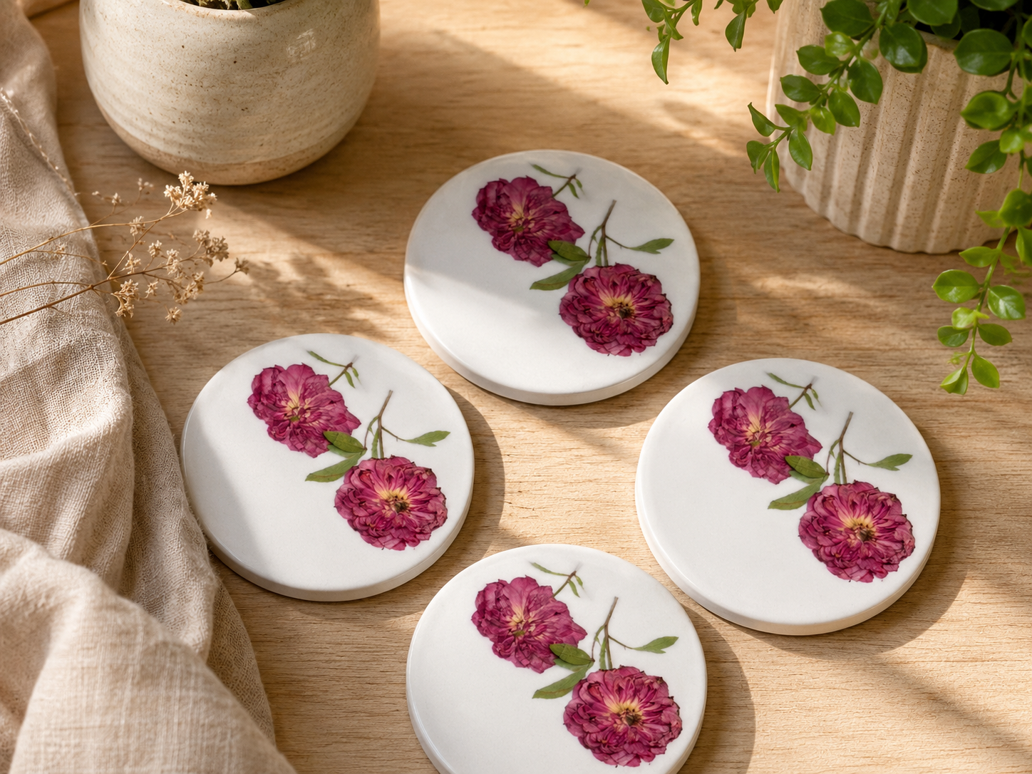 Coasters - White