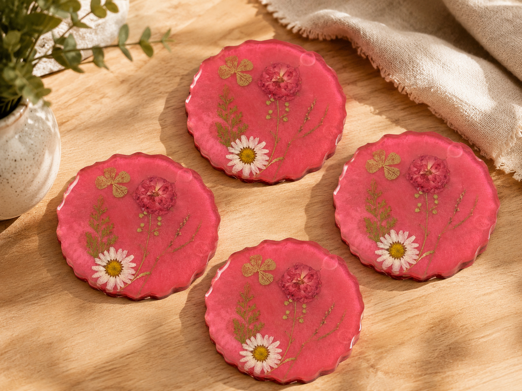 Coasters - Pink Shimmer