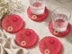 Coasters - Pink Shimmer