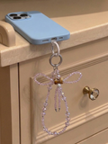 Crystal Pink Phone Charm